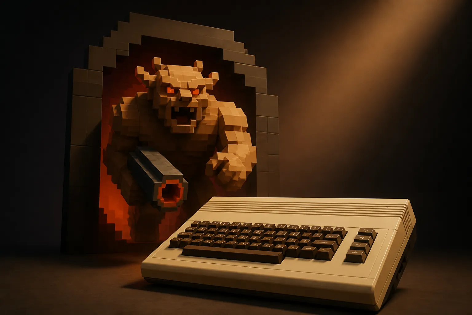 Quake64 reinterpreta Quake sul Commodore 64 con un FPS minimalista