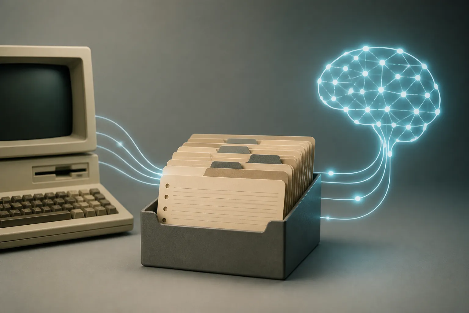 AI e metadati retro: progettare schede che dichiarano ciò che sanno