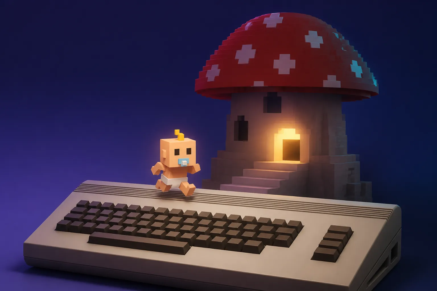 Baby Escapes From Mushroom Manor amplia il catalogo contemporaneo del Commodore 64