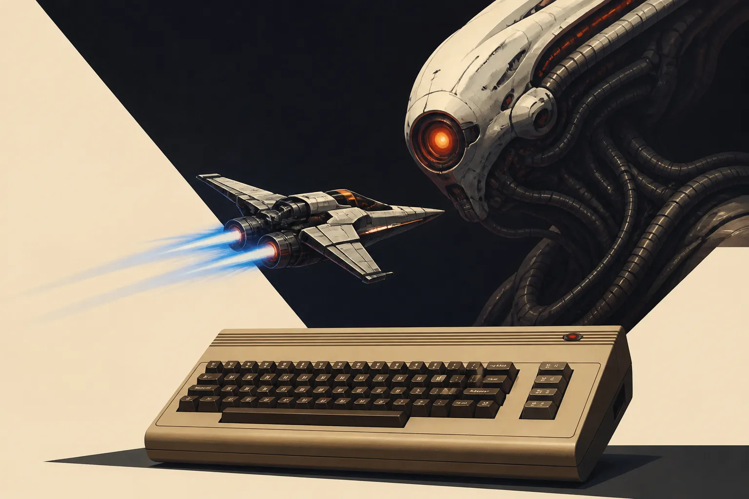 Void Lancer, uno shoot ’em up per C64 scritto in assembly con assistenza IA